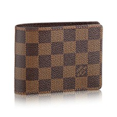 Louis Vuitton N60895 Portofel multiplu Damier Ebene Canvas