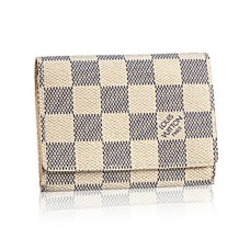 Geantă Louis Vuitton Damier Azur N61746 pentru cărți de vizită din pânză