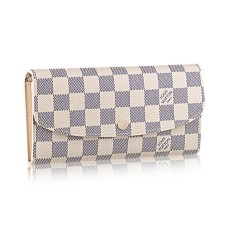 Louis Vuitton N63546 Emilie Portofel Damier Azur Canvas