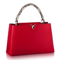 Geantă Louis Vuitton N91899 Capucines MM din piele Taurillon