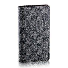 Husă pentru agenda de buzunar Louis Vuitton R20975 Damier Graphite Canvas